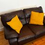 Brown Leather Suite Image 4