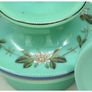 Antique Bristol Blue Opaline Glass Handpainted Urn Vase Image 9