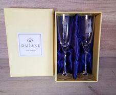 Duiske Bride and Groom Champagne Flutes