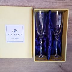 Duiske Bride and Groom Champagne Flutes