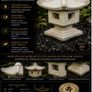 Japanese Garden Lantern -36cm Cast Concrete Pagoda -Handmade Dublin Image 5