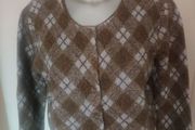 Zara woolen brown/grey cardigan  size L UK14/16 EU42/44 Perfect condition Postage included