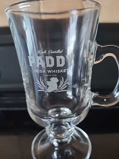 six paddys irish whiskey glasses