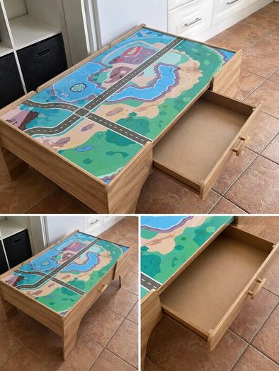 Kids Wooden Activity / Play Table with Storage Drawer