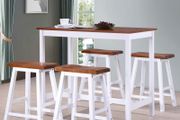 Bar Table and Stool Set 5 Pieces Solid Wood