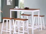 main image for ad Bar Table and Stool Set 5 Pieces Solid Wood