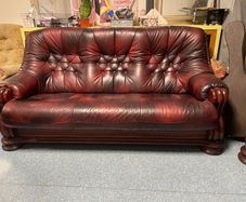 Leather Sofa and two armchairs