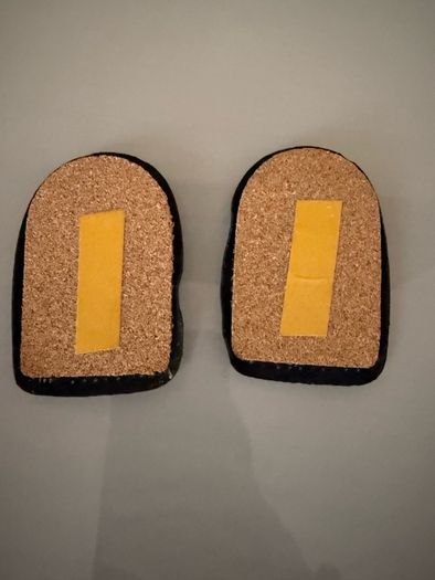 New Leather Heel spur pads orthotic support Size 3-6UK