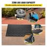 Rubber Threshold Ramp, 6.5 cm Rise Threshold Ramp Doorway, 3 Channels Cord Cover Rubber Solid Threshold Ramp Image 5