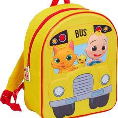Kids Backpack 3D Wheels on The Bus Toy Bag Boys Girls Nursery School Lunch Bag Travel Holiday Carry On JJ Rhyme Rucksack