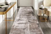Runner Rugs for Hallway Non-slip Taupe 80x300cm Extra Long Kitchen Rug Washable Thin Hallway Runner Mat Low Pile Floor Carpet for Entrance Bathroom Laundry Bedroom