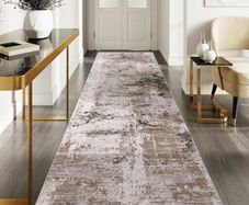 Runner Rugs for Hallway Non-slip Taupe 80x300cm Extra Long Kitchen Rug Washable Thin Hallway Runner Mat Low Pile Floor Carpet for Entrance Bathroom Laundry Bedroom