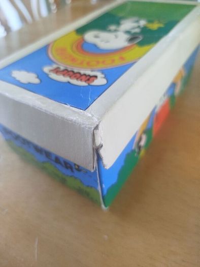 Vintage 1970s Snoopy Footwear Shoe Box - Rare Peanuts Collectible