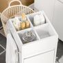 Bathroom cabinet white with towel rail modern elegant  design Image 4