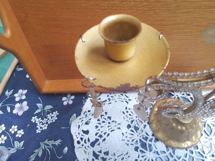 Vintage Shabby Chic Candleabra