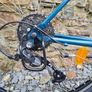 Decathlon Riverside 120 Hybrid Bicycle Bike Low Frame - Petrol Blue - Medium Image 2