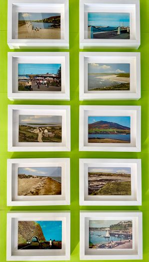 Framed Vintage Irish Postcard Collection
