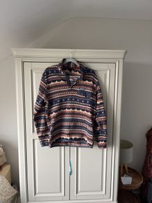 Patagonia Navy Pattern Fleece Men's Medium