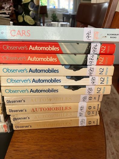 Observers Books. 'Automobiles' and later editions titled 'Cars'