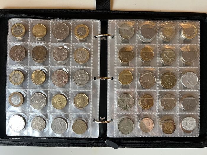 Coins collection foreign unknown 300 coins in album