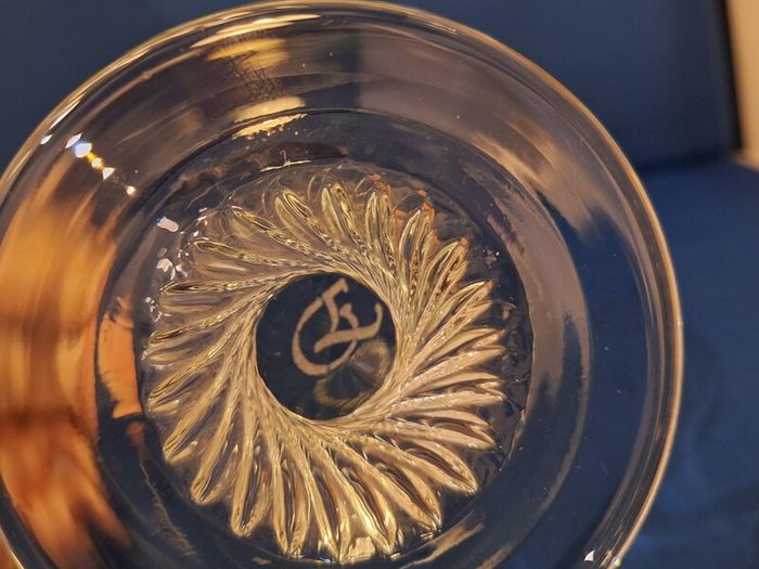 SALE!  Oversized Clear Crystal Glass