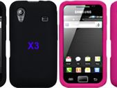 6x Samsung Galaxy Ace S5830 Protective Silicone Skin Black And Hot Pink