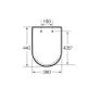 Roca Hall 56 Toilet Seat White Image 2