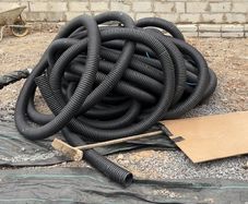 4 inch drainage pipe 70 metres left of 100 metre roll