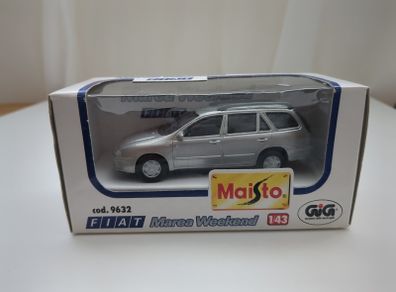 Maisto Fiat Marea Weekend - 1/43 Scale Diecast Model - Silver