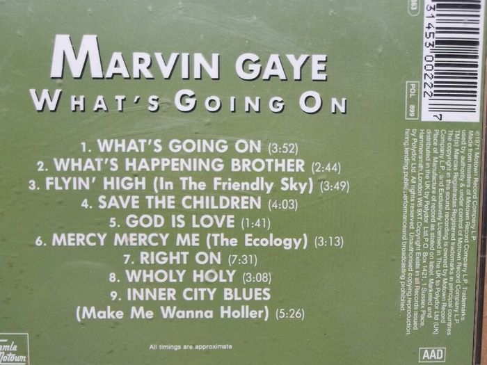 Marvin Gaye - What's Going On CD