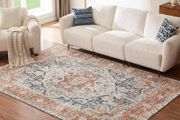 NEW SALE | Washable Rugs Living Room Non Slip Area Rugs for Bedroom Machine Washable Rug Soft Short Pile Large Living Room Rug Vintage Oriental Boho Rug Non Shedding Dense Rugs 80x150cm