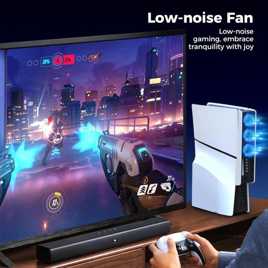Headphone Gaming Controller Stand for (Xbox) Ps5 Ps4 Switch With 9 Light Modes, RGB Universal Desk Game Accessories for Ps5/Ps4/(Xbox)/Switch Pro