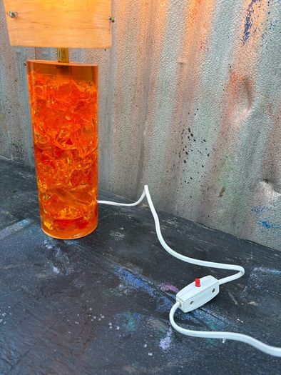 Vintage Retro MCM Original 1960s Shattaline lamp