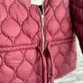 Burgundy Quilted Jacket - H&M - Size S Image 4