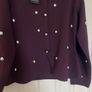 River Island BNWT wine cardigan with studs Image 6