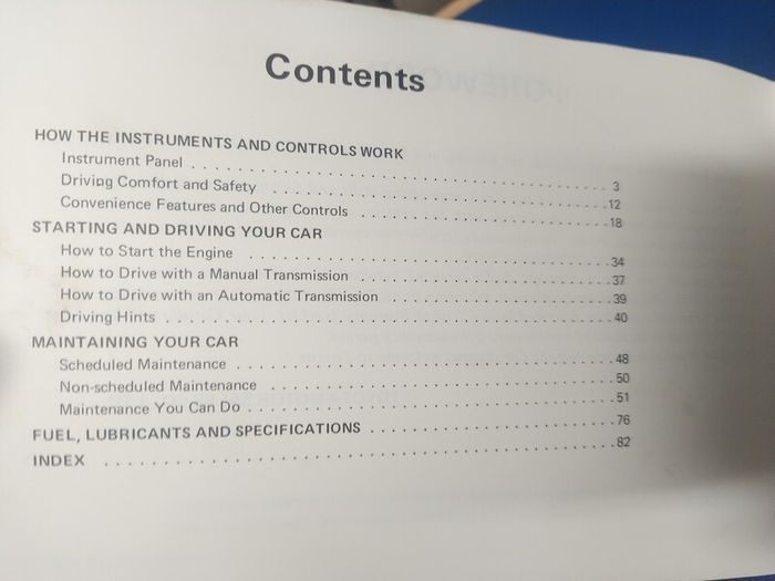 Toyota Corolla Owner's Manual 1976