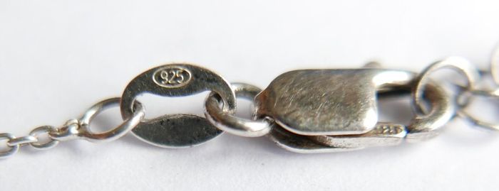 Vintage 925 Sterling Silver Lauren name Necklace