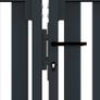 Double Door Fence Gate Steel 306x250 cm Anthracite Image 4