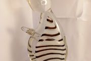 Vintage Murano cat figurine paper weight great gift present display decor original art deco unique  Hand made  abstract vintage/antique  1970s  glass