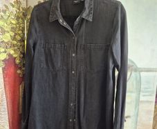 Vero Moda Black 100% Cotton Long Shirt EU 12