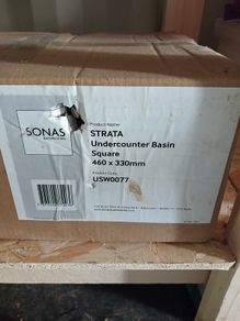 sonas strata square under counter sink