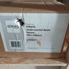 sonas strata square under counter sink