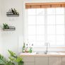 Wall Mounted Wine Shelves Set of 2 Wood Rustic Wine Bottle Glass Floating Racks with Stemware Hanger Image 4