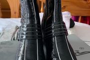 Brand NEW IN BOX Gino Ventori Ladies Patent Boots Size 39 / 6