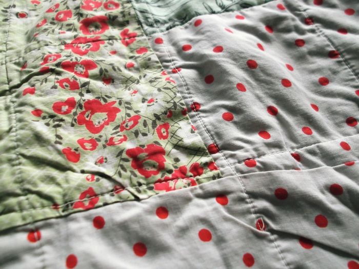 vintage scrap quilt, antique quilt, Rag quilt