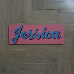 Hand Painted Wooden Name Sign - Jessica