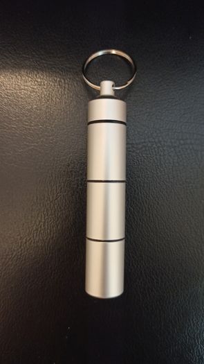 Aluminum keychain ,medicine box.