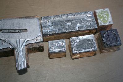 Vintage Printer Block Stamps
