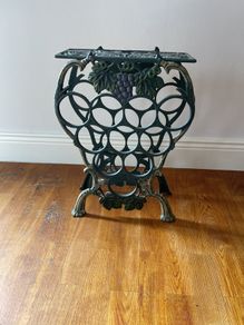 cast iron wine stand