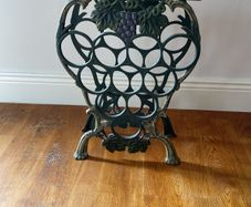 cast iron wine stand